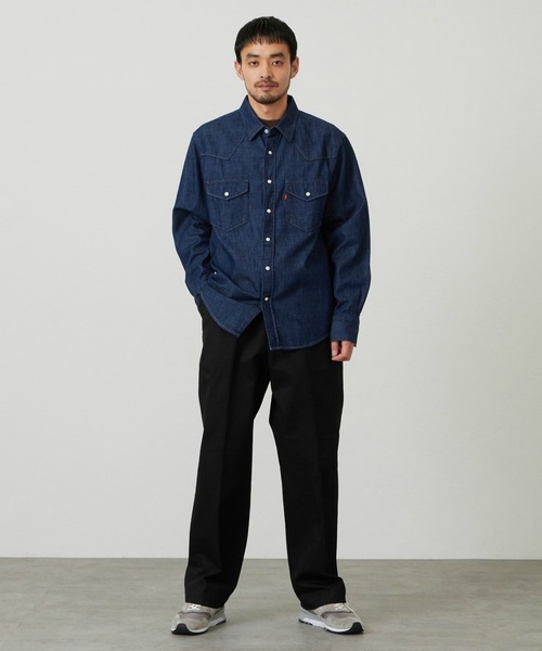 EDWIN（エドウィン）の「EDWIN エドウィン ウエスタンシャツ デニム 長袖（シャツ/ブラウス・メンズ・ブルー/インディゴブルー/ライトインディゴブルー・MEDIUM/LARGE/X-LARGE）」の14枚目の写真