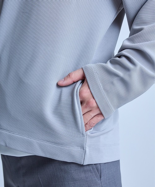 UNION STATION（ユニオンステーション）の「【WEB限定】ストレッチリップルカーディガン＜ストレッチ・マシンウォッシャブル＞（カーディガン/ボレロ・メンズ・グレイッシュベージュ/ライトグレー/オフホワイト/ブラック/ライトブルー・L/M）」の19枚目の写真