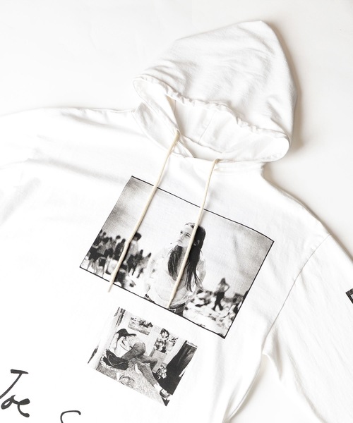 HOLIDAY(ホリデイ)の「SUPER FINE DRY L/S HOODED DRESS (Joe Szabo) スーパーファインドライロングスリーブフーデッドドレス (ジョセフスザボ)(ワンピース・レディース・ホワイト/ブラック・ONE SIZE)」の4枚目の写真