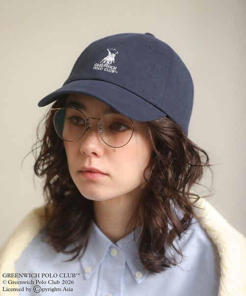 Green Parks(グリーンパークス)の「GREENWICH POLO CLUB(TM) キャップ(キャップ・レディース・ネイビー/イエロー/ベージュ・FREE)」の1枚目の写真