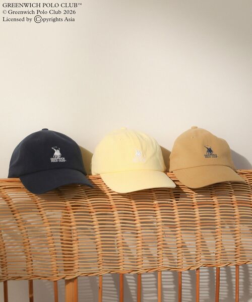 Green Parks(グリーンパークス)の「GREENWICH POLO CLUB(TM) キャップ(キャップ・レディース・ネイビー/イエロー/ベージュ・FREE)」の13枚目の写真