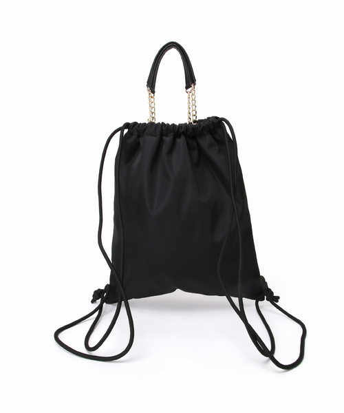 OUTDOOR PRODUCTS(アウトドアプロダクツ)の「OUTDOOR/アウトドア SLOBE別注 ナップサック(バックパック/リュック・レディース・ブラック・FREE)」の12枚目の写真