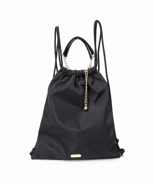 OUTDOOR PRODUCTS(アウトドアプロダクツ)の「OUTDOOR/アウトドア SLOBE別注 ナップサック(バックパック/リュック・レディース・ブラック・FREE)」の16枚目の写真