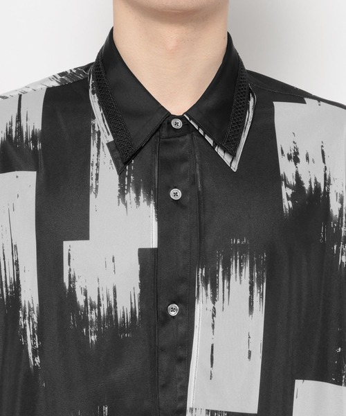 HARE（ハレ）の「シアーカラーレイヤードシャツ(HARE)（シャツ/ブラウス・メンズ・ブラック系その他/グリーン/ブラック・FREE）」の20枚目の写真