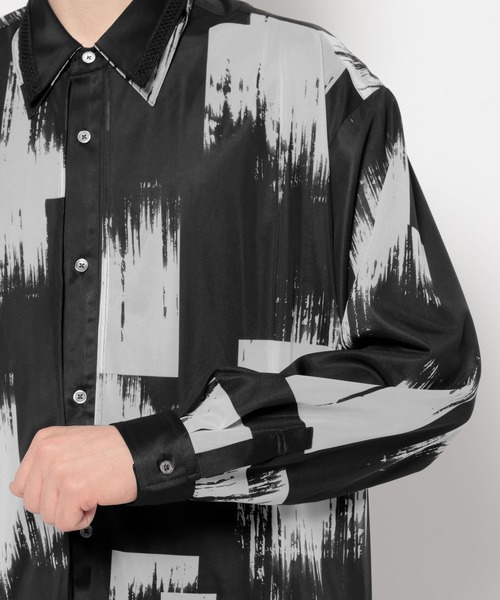 HARE（ハレ）の「シアーカラーレイヤードシャツ(HARE)（シャツ/ブラウス・メンズ・ブラック系その他/グリーン/ブラック・FREE）」の22枚目の写真