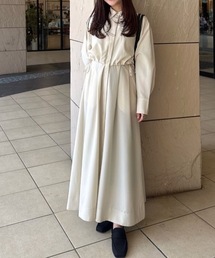 ヨークレイヤードシャツワンピース