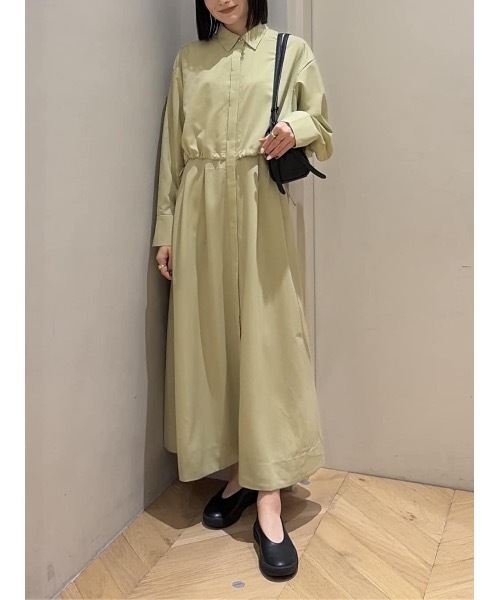 STYLEMIXER(スタイルミキサー)の「ヨークレイヤードシャツワンピース(シャツワンピース・レディース・ミント/チャコールグレー/アイボリー・SMALL/MEDIUM)」の3枚目の写真