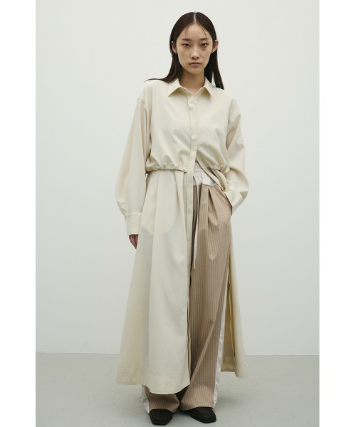 STYLEMIXER(スタイルミキサー)の「ヨークレイヤードシャツワンピース(シャツワンピース・レディース・ミント/チャコールグレー/アイボリー・SMALL/MEDIUM)」の14枚目の写真