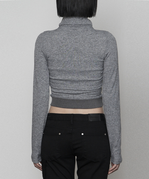 ETRE AU SOMMET(エトレオソメ)の「Polar Open Bolero Top Set (MELANGE GRAY)(Tシャツ/カットソー・レディース・その他・FREE)」の2枚目の写真