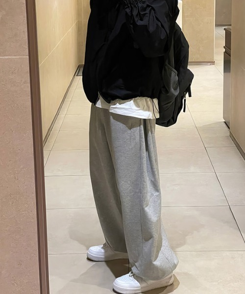 B.R.U(ブル)の「サイドタックスウェットパンツ(スウェットパンツ・メンズ・グレー/ピンク/グリーン・LARGE/MEDIUM)」の9枚目の写真