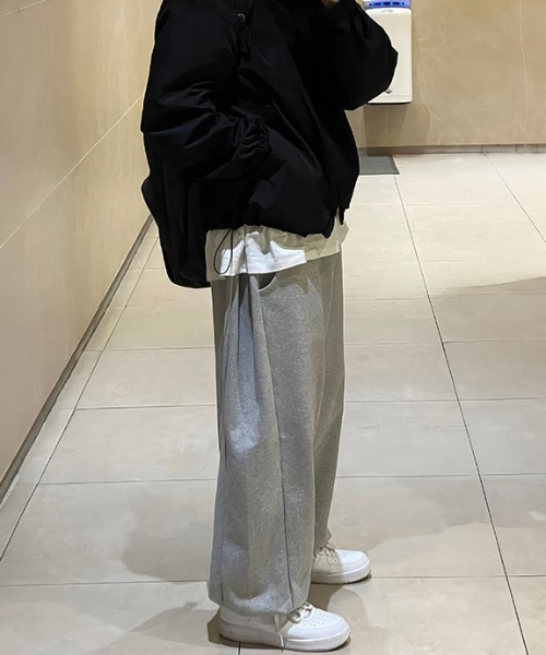 B.R.U(ブル)の「サイドタックスウェットパンツ(スウェットパンツ・メンズ・グレー/ピンク/グリーン・LARGE/MEDIUM)」の8枚目の写真