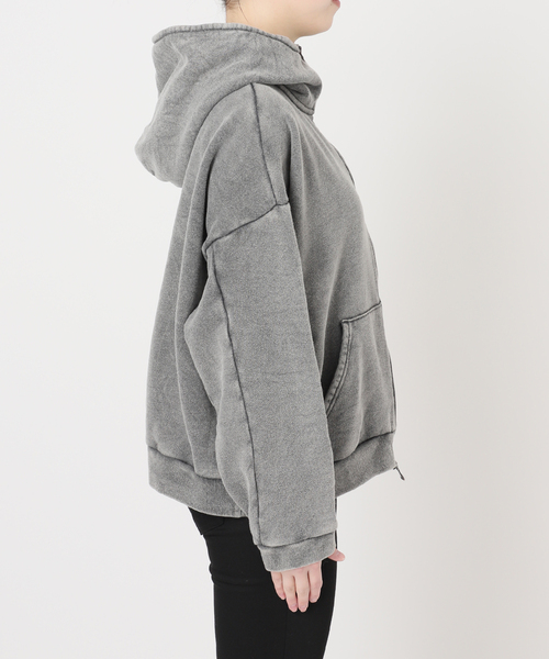 JOURNAL STANDARD(ジャーナルスタンダード)の「ピグメントスウェットパーカー(パーカー・レディース・ブラック系その他/ライトグレー・FREE)」の21枚目の写真