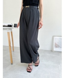 【kokoセレクト】【SETUP対応】【XSサイズあり】ツータックワイドパンツ