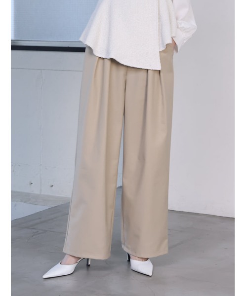 fifth(フィフス)の「【kokoセレクト】【SETUP対応】【XSサイズあり】ツータックワイドパンツ(その他パンツ・レディース・ネイビー/ベージュ/チャコールグレー・M/XS)」の13枚目の写真