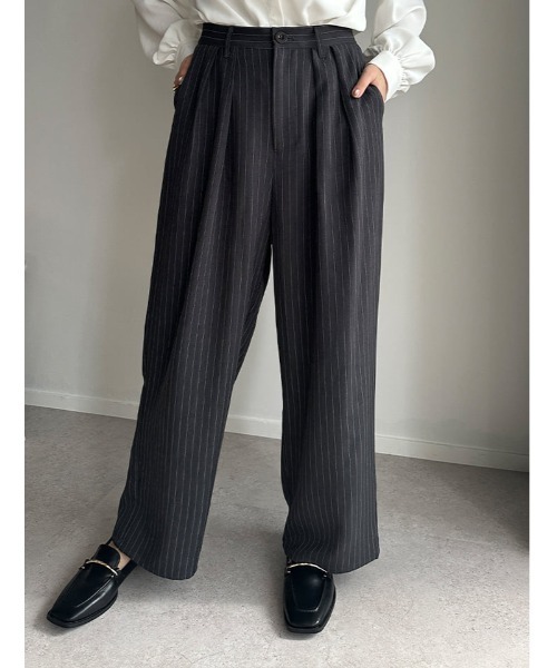fifth(フィフス)の「【kokoセレクト】【SETUP対応】【XSサイズあり】ツータックワイドパンツ(その他パンツ・レディース・ネイビー/ベージュ/チャコールグレー・M/XS)」の19枚目の写真