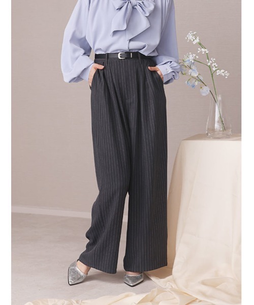 fifth(フィフス)の「【kokoセレクト】【SETUP対応】【XSサイズあり】ツータックワイドパンツ(その他パンツ・レディース・ネイビー/ベージュ/チャコールグレー・M/XS)」の21枚目の写真