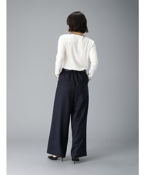 fifth(フィフス)の「【kokoセレクト】【SETUP対応】【XSサイズあり】ツータックワイドパンツ(その他パンツ・レディース・ネイビー/ベージュ/チャコールグレー・M/XS)」の5枚目の写真