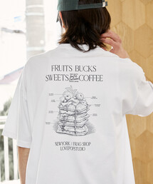PUBLUX/パブリュクス <機能性素材>LOVE POP STUDIO SWEET SHOP LOGO Tシャツ 限定展開