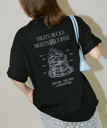 PUBLUX/パブリュクス <機能性素材>LOVE POP STUDIO SWEET SHOP LOGO Tシャツ 限定展開
