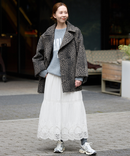 SLOBE IENA(スローブイエナ)の「《追加2》コットンボイルケミカルレーススカート(スカート・レディース・ブラック/ホワイト・FREE)」の18枚目の写真