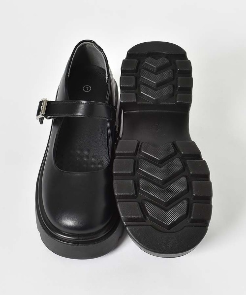 Bleu Bleuet（ブルーブルーエ）の「【ZOZO限定】ストラップ厚底シューズ（パンプス・レディース・ブラック系その他/ブラック・LL/L/M/S）」の4枚目の写真