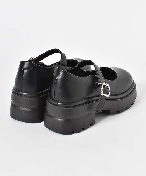 Bleu Bleuet（ブルーブルーエ）の「【ZOZO限定】ストラップ厚底シューズ（パンプス・レディース・ブラック系その他/ブラック・LL/L/M/S）」の5枚目の写真