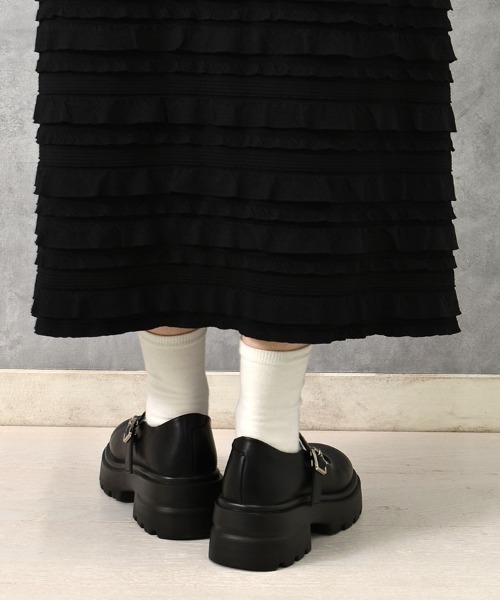 Bleu Bleuet（ブルーブルーエ）の「【ZOZO限定】ストラップ厚底シューズ（パンプス・レディース・ブラック系その他/ブラック・LL/L/M/S）」の10枚目の写真