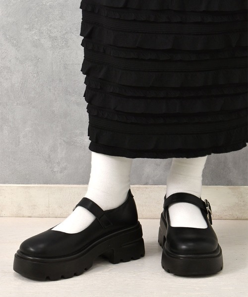 Bleu Bleuet（ブルーブルーエ）の「【ZOZO限定】ストラップ厚底シューズ（パンプス・レディース・ブラック系その他/ブラック・LL/L/M/S）」の13枚目の写真