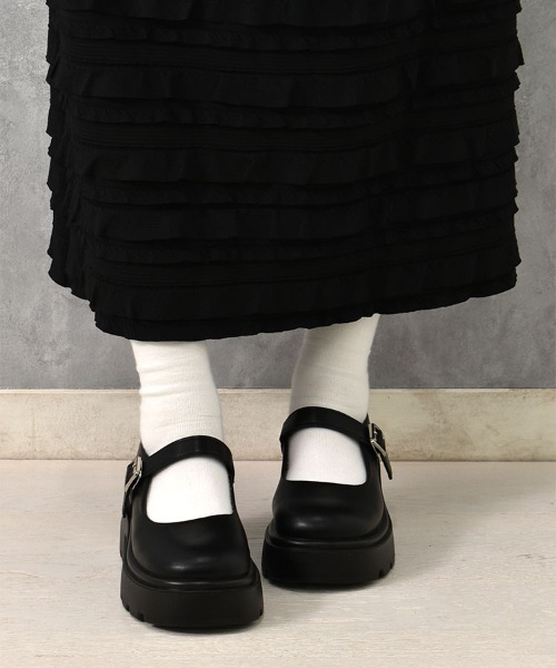 Bleu Bleuet（ブルーブルーエ）の「【ZOZO限定】ストラップ厚底シューズ（パンプス・レディース・ブラック系その他/ブラック・LL/L/M/S）」の14枚目の写真