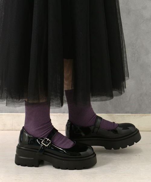 Bleu Bleuet（ブルーブルーエ）の「【ZOZO限定】ストラップ厚底シューズ（パンプス・レディース・ブラック系その他/ブラック・LL/L/M/S）」の16枚目の写真