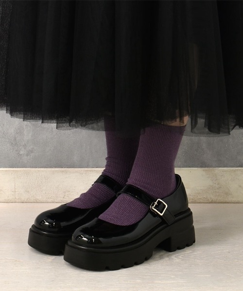 Bleu Bleuet（ブルーブルーエ）の「【ZOZO限定】ストラップ厚底シューズ（パンプス・レディース・ブラック系その他/ブラック・LL/L/M/S）」の17枚目の写真
