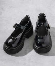 Bleu Bleuet（ブルーブルーエ）の「【ZOZO限定】ストラップ厚底シューズ（パンプス）」