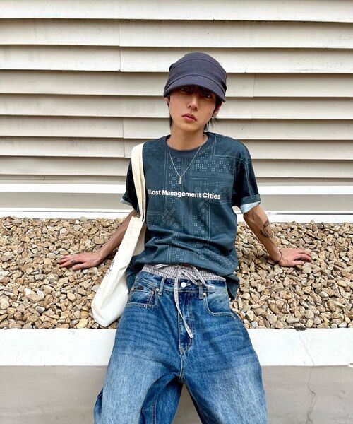 LMCの「FN OG TEE flower navy(Tシャツ/カットソー・レディース・その他・MEDIUM/LARGE/X-LARGE/SMALL)」の5枚目の写真