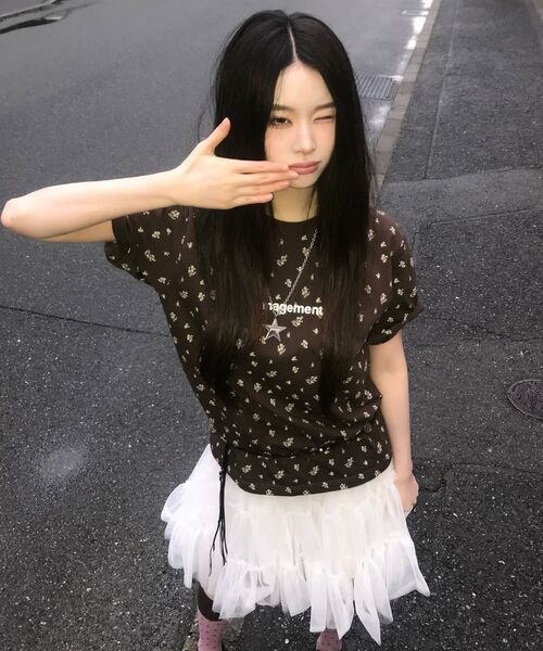LMCの「FN OG TEE flower navy(Tシャツ/カットソー・レディース・その他・MEDIUM/LARGE/X-LARGE/SMALL)」の12枚目の写真