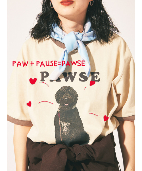 Snow Peak(スノーピーク)の「snow peak / スノーピーク 別注 レスティング ドッグ リンガー Tシャツ(Tシャツ/カットソー・メンズ・ベージュ・X-LARGE/LARGE/MEDIUM)」の15枚目の写真