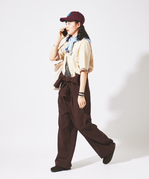 Snow Peak(スノーピーク)の「snow peak / スノーピーク 別注 レスティング ドッグ リンガー Tシャツ(Tシャツ/カットソー・メンズ・ベージュ・X-LARGE/LARGE/MEDIUM)」の14枚目の写真