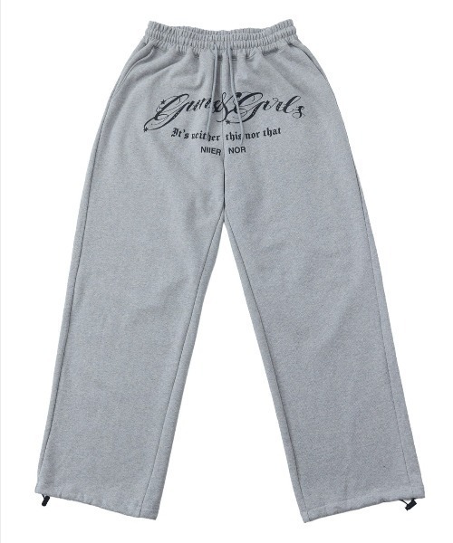 NIIER NOR(ニアノア)の「A'GEM/9 × .kom 『NIIER NOR/ニーアノア』 LACE CROSS SWEATPANTS/レースクロススウェットパンツ(スウェットパンツ・レディース・ホワイト/グレー・FREE)」の15枚目の写真
