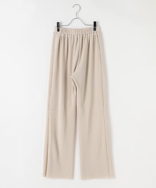 LEPSIM（レプシィム）の「《セルフカット可能》プリーツイージーパンツ　601345（その他パンツ・レディース・イエロー/ブルー/グレイッシュベージュ/カーキ/ブラック/ダークブラウン・FREE）」の7枚目の写真