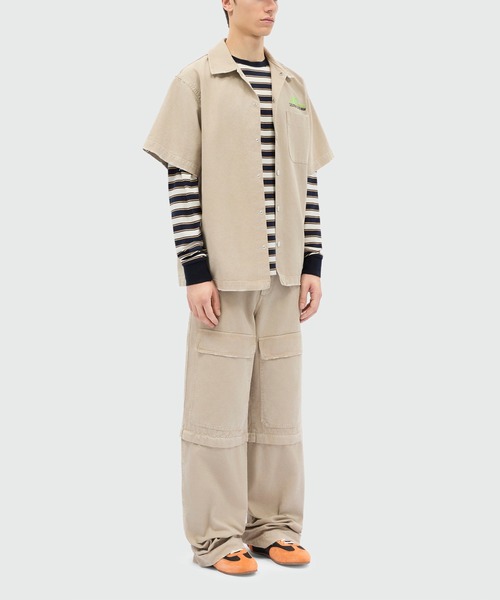 MSGM（エムエスジーエム）の「マルチストライプ ロングスリーブTシャツ（Tシャツ/カットソー・メンズ・ホワイト×ブルー・M/S）」の2枚目の写真