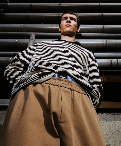 MSGM（エムエスジーエム）の「マルチストライプ ロングスリーブTシャツ（Tシャツ/カットソー・メンズ・ホワイト×ブルー・M/S）」の4枚目の写真