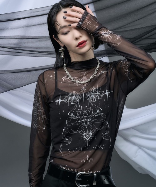 HARE（ハレ）の「【NANA×HARE】タトゥーシアートップス（Tシャツ