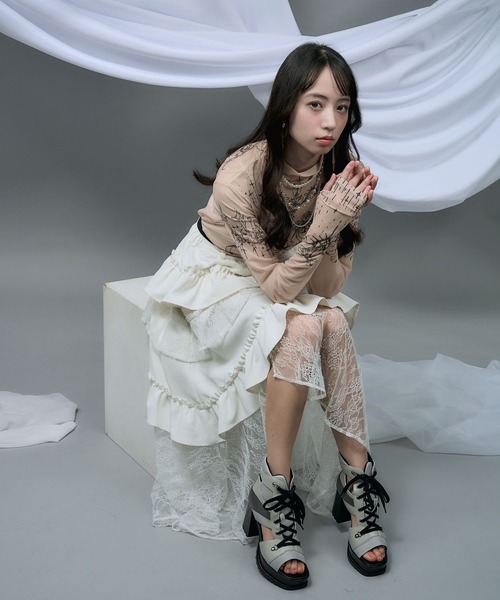 HARE（ハレ）の「【NANA×HARE】タトゥーシアートップス（Tシャツ