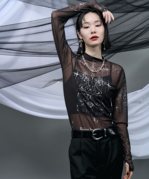 HARE（ハレ）の「【NANA×HARE】タトゥーシアートップス（Tシャツ