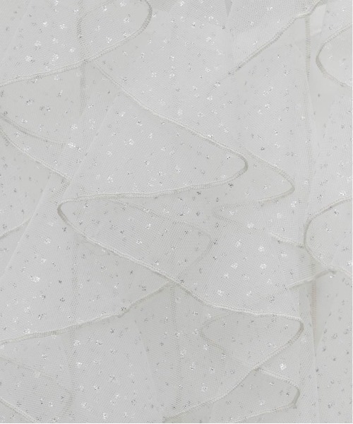 RANDA（ランダ）の「ラメドットチュールフリルブラウス（シャツ/ブラウス・レディース・グレー/ピンク/ホワイト・FREE）」の18枚目の写真