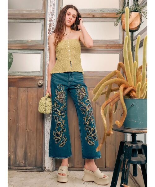 EVRIS（エヴリス）の「バニティーBAG（ショルダーバッグ・レディース・イエロー/ブラック・FREE）」の5枚目の写真