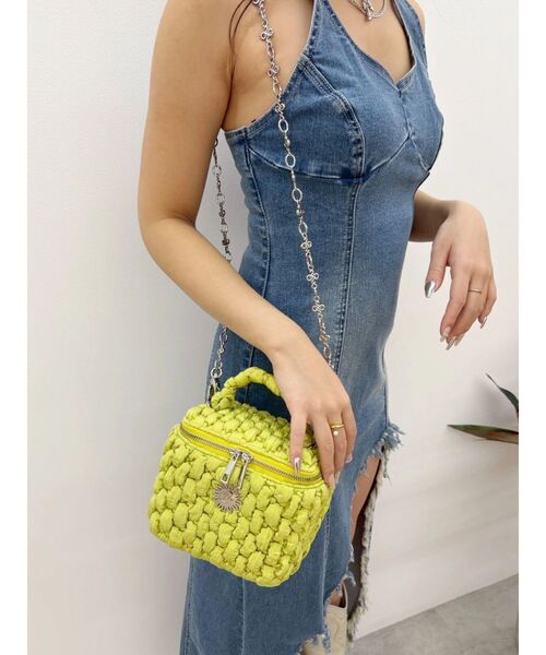 EVRIS（エヴリス）の「バニティーBAG（ショルダーバッグ・レディース・イエロー/ブラック・FREE）」の9枚目の写真