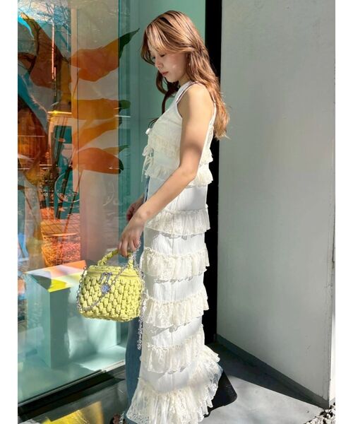 EVRIS（エヴリス）の「バニティーBAG（ショルダーバッグ・レディース・イエロー/ブラック・FREE）」の12枚目の写真