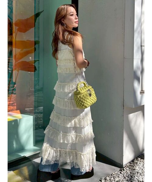 EVRIS（エヴリス）の「バニティーBAG（ショルダーバッグ・レディース・イエロー/ブラック・FREE）」の13枚目の写真