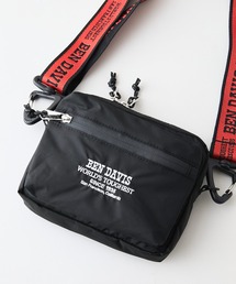 【BEN DAVIS/ベンデイビス】【止水ジップ・高耐久】ロゴテープ ショルダーバッグ リップストップ素材 軽量・タフ