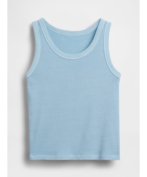 GAP（ギャップ）の「リブ スクープネック タンクトップ (キッズ)（タンクトップ・キッズ・ピンク/ホワイト×ネイビー/オフホワイト/ブルー/ライトブルー・160cm/150cm/130cm/120cm/110cm/140cm）」の10枚目の写真